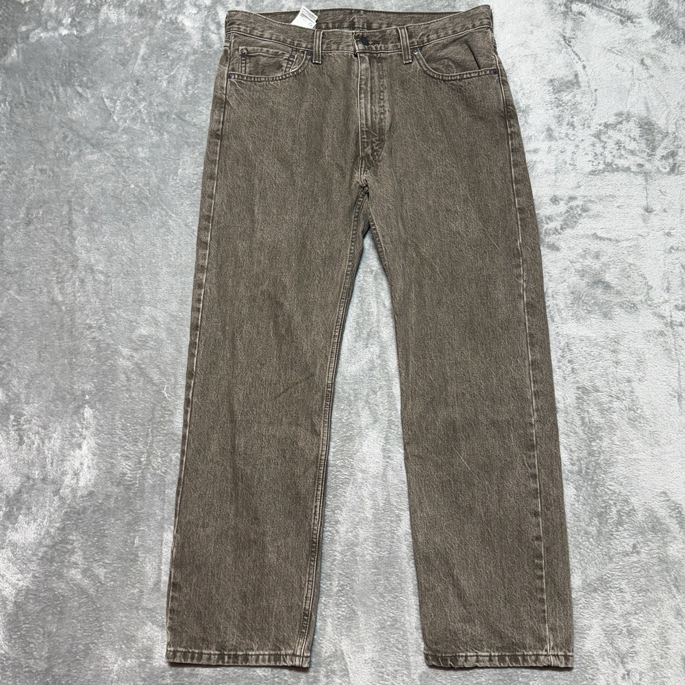 Levi's 555 Jeans Men Size 33x30 Brown Relaxed Straight Denim - Picture 5 of 11